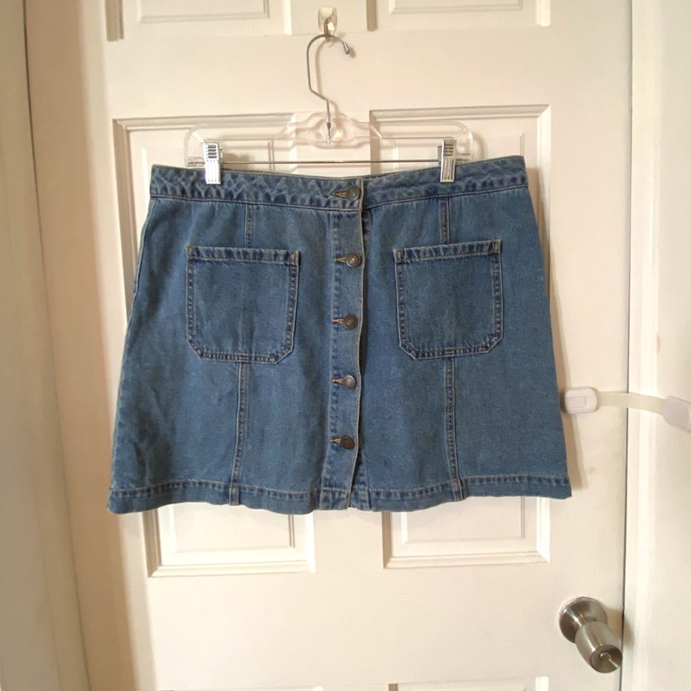 Denim Min-Skirt